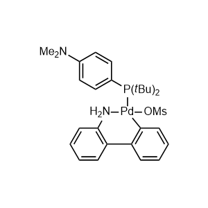 甲磺酸[(4-(N,N-二甲氨基)苯基]二叔丁基膦(2-氨基-1,1'-聯(lián)苯-2-基)鈀(II)